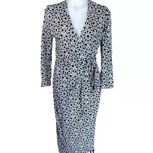 DVF Vintage Geometric Wrap Dress